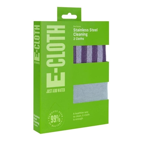E-Cloth E-Cloth Microfiber Stainless Steel Cleaning and Polishing Cloth 2 pk 10617
